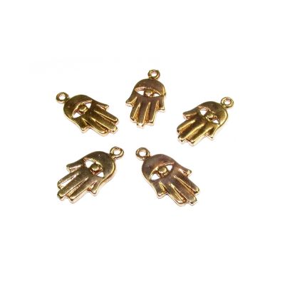 14K Gold Plated Hamsa Pendant