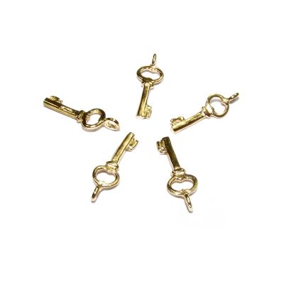 14K Gold Plated Small Key Pendant