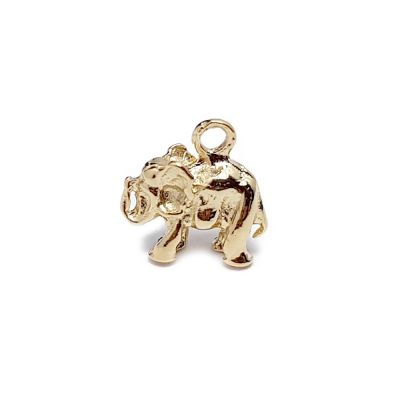 14K Gold Plated Small Elephant Pendant