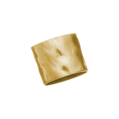 Yellow Gold Filled Hammered Tube 6/5mm