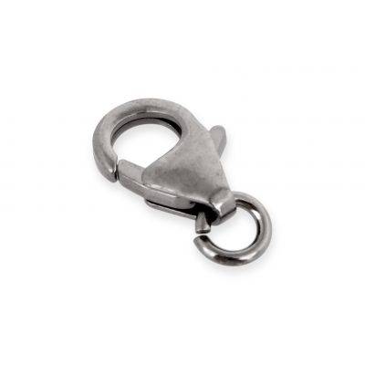 925 Blackened Sterling Silver Fishlock Clasp 10mm
