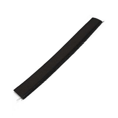 Black Leather Flat Strip 10X2mm