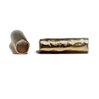 Yellow Gold Filled Hammered Tube 4/10mm