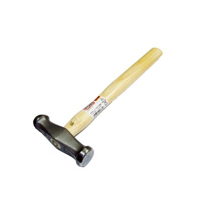 Picard 250 Gm Polishing Hammer, 24mm Domed Face, 24mm Flat Face, Wood Handle.