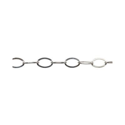 925 Sterling Silver Oval Rolo Chain 8X6mm