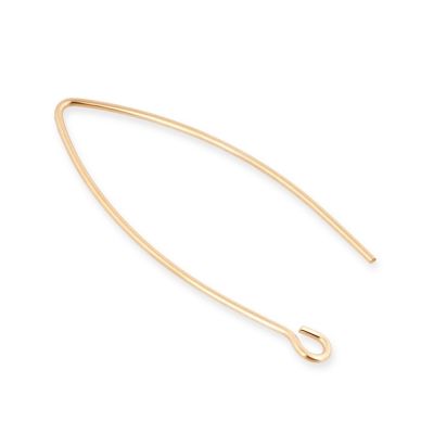 Gold Filled Small Eye Shaped Ear Wire 0.7mm