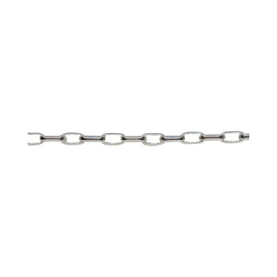 925 Sterling Silver Oval Link Chain 4x8.7mm