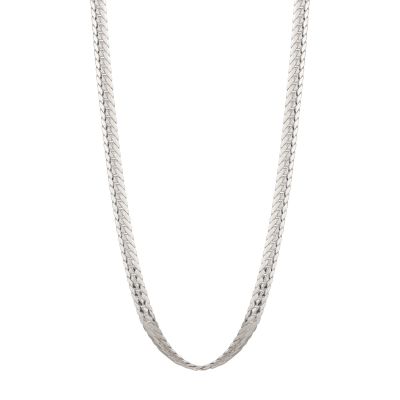 Sterling Silver Flat Braided 5mm Curb Link Chain