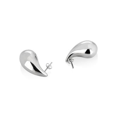 925 Sterling Silver drop stud earring 25 mm length