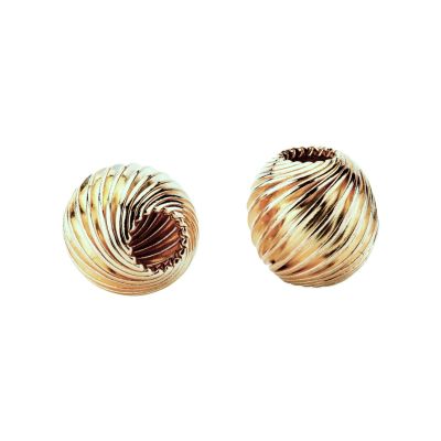 Gold Filled Roundel Corrugated Bead 6mm