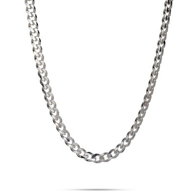 925 Sterling Silver Curb Link Chain 7.3X9.9mm