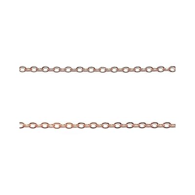 Rose Gold Filled Flat Oval Chain 1.6mm