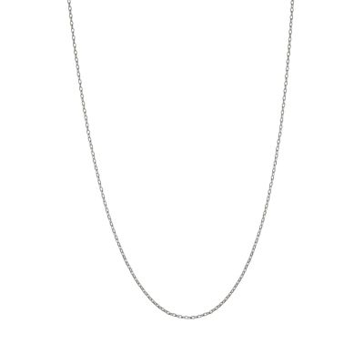 925 Sterling Silver Oval Link Chain 1mm