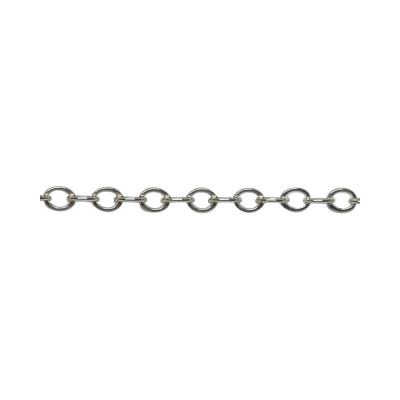 925 Sterling Silver Oval Rolo Chain 1.5mm