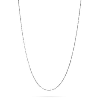 925 Sterling Silver Oval Rolo Chain 1.5mm