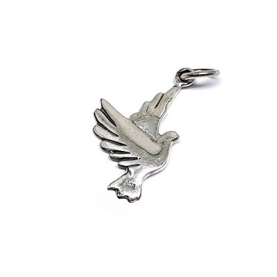 925 Sterling Silver Pigeon Pendant With Ring