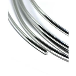 925 Sterling Silver 6mm Half Round Polished Milgrain Wedding Ring Band : Size 4 - Solid 925 Sterling Silver 4mm Half-Round