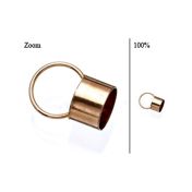 Rose Gold Filled End Cap 6.6mm (Length: 5mm)
