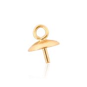 14K Yellow Gold Cup&Peg W/Ring 5mm (96905-0200-000)