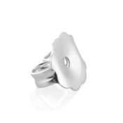 14K White Gold Friction Nut (074Cfr19120175)