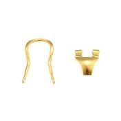 18K Yellow Gold Omega Clips