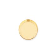 Yellow Gold Filled Low Bezel Cup 12/16mm