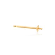 14K Yellow Gold Pearl Stud 2.25mm