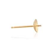 14K Yellow Gold Pearl Stud 5mm