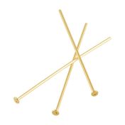 Yellow Gold Filled Pin With Flat Head 0.5/40mm