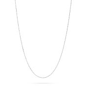 925 Sterling Silver Diamond Cut Bead Chain 1mm