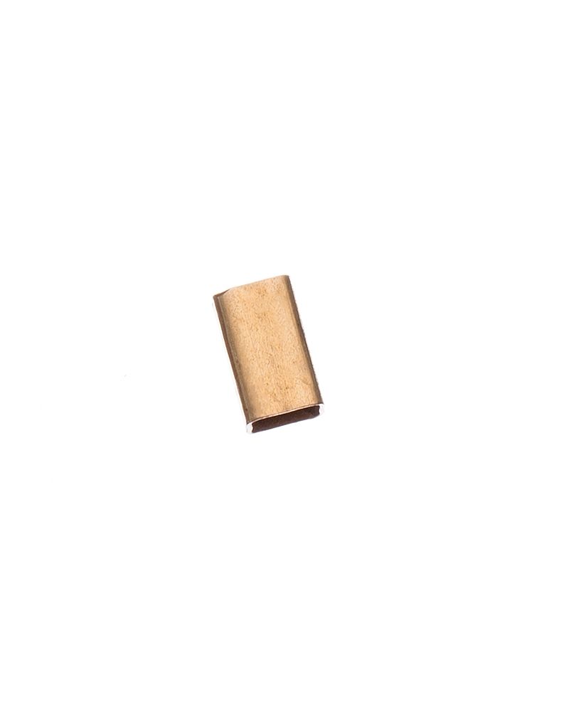 Yellow Gold Filled Hammered Square Tube 3/5mm