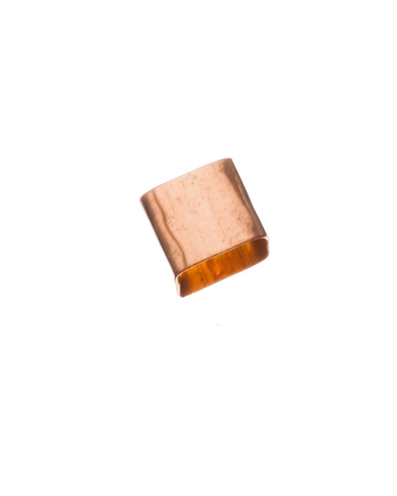 Rose Gold Filled Hammered Square Tube 6/5mm