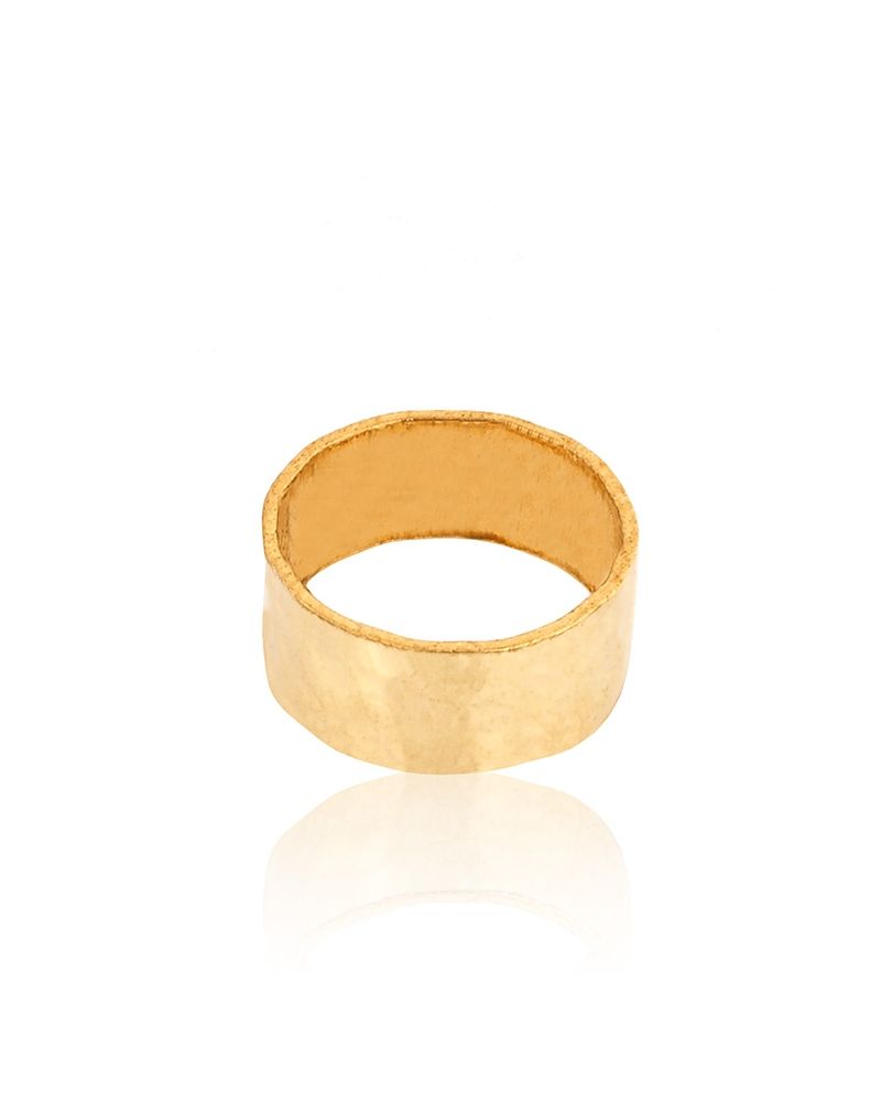 Yellow Gold Filled Hammered Tube 3.5/8mm