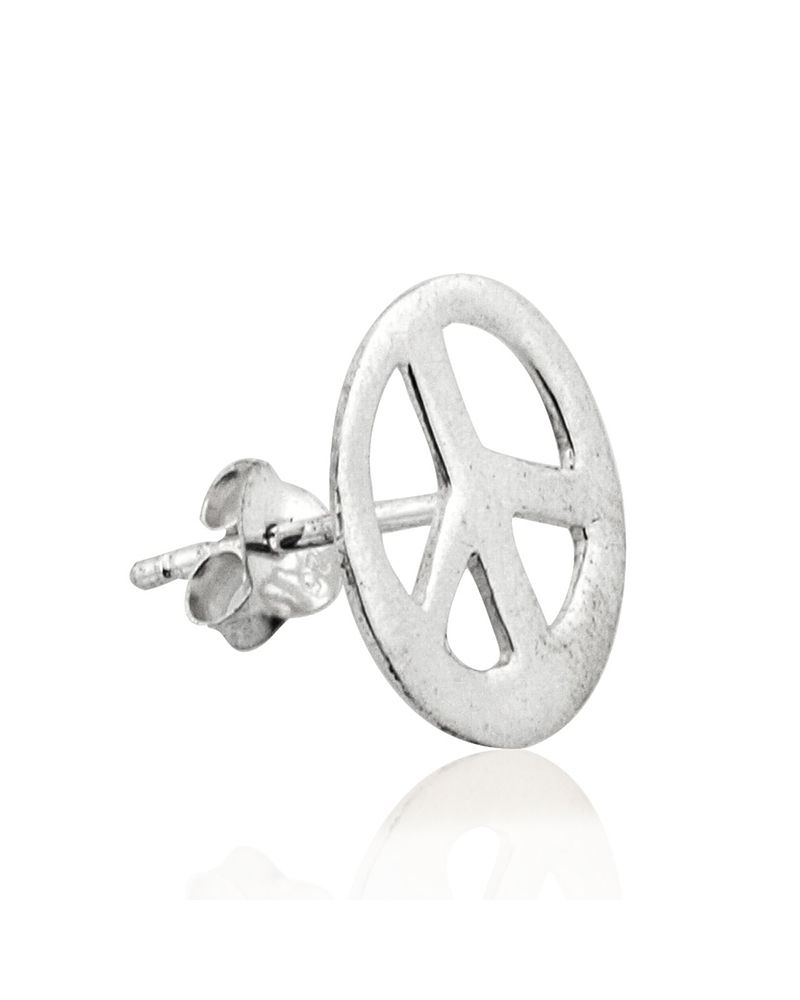 925 Sterling Silver Peace Earring