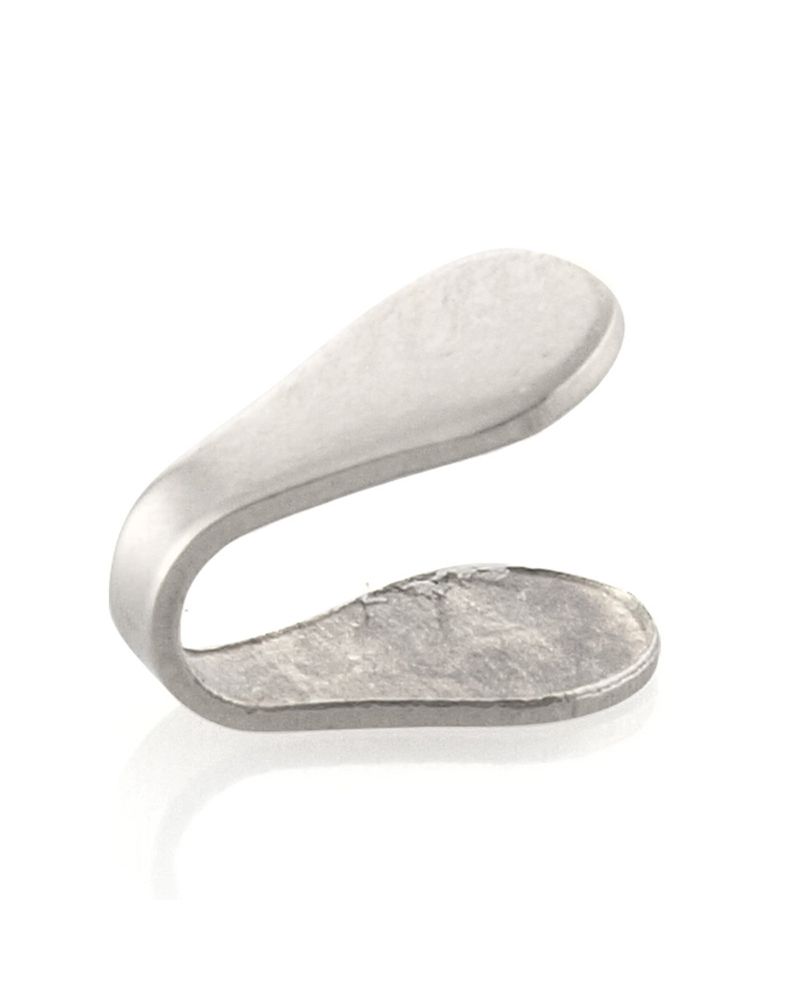 18K White Gold Chain Ending  (Width: 4mm)
