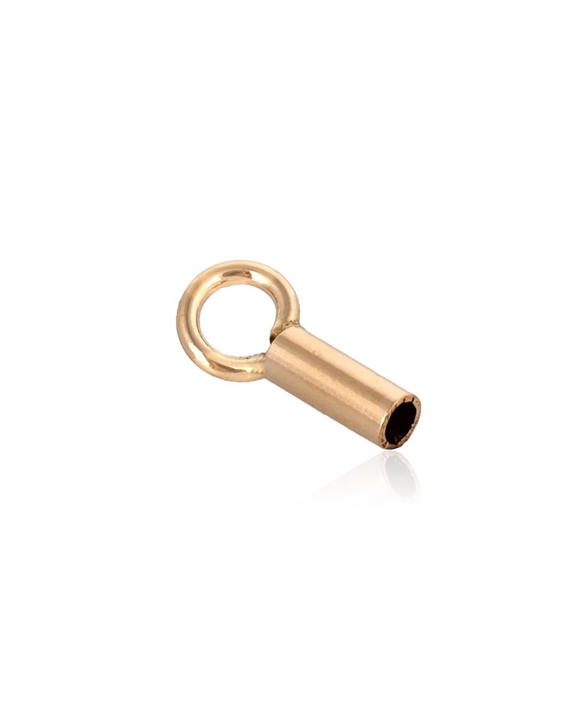 Yellow Gold Filled End Cap 1.1mm (Length: 3mm)