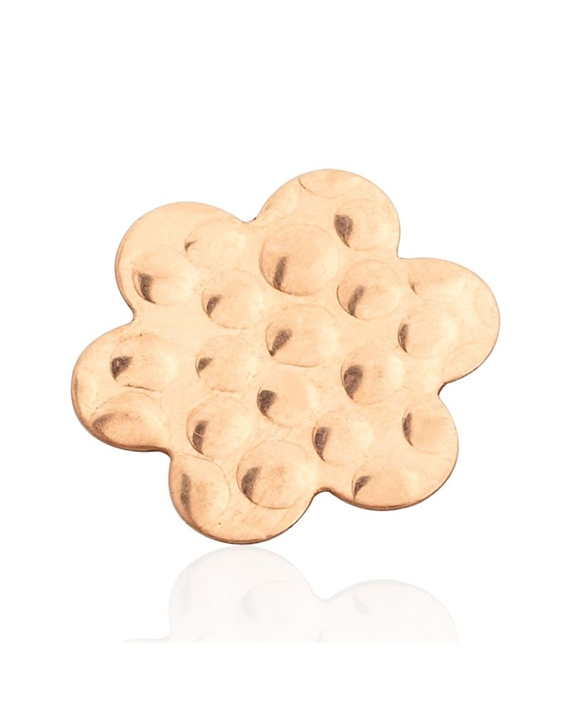 Rose Gold Filled Hammered Flower