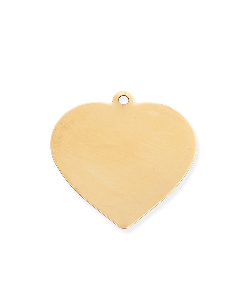 Yellow Gold Filled Plait Flat Heart