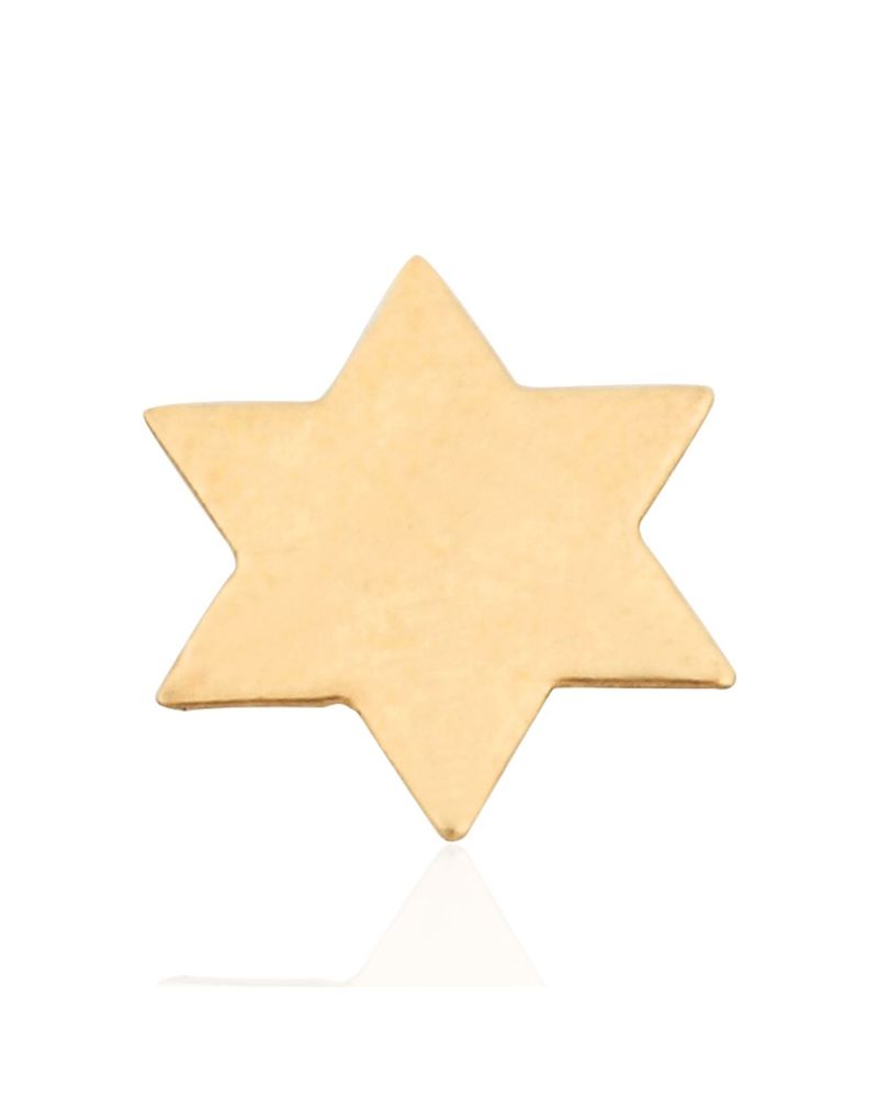 Yellow Gold Filled Medium Flat Star Of David