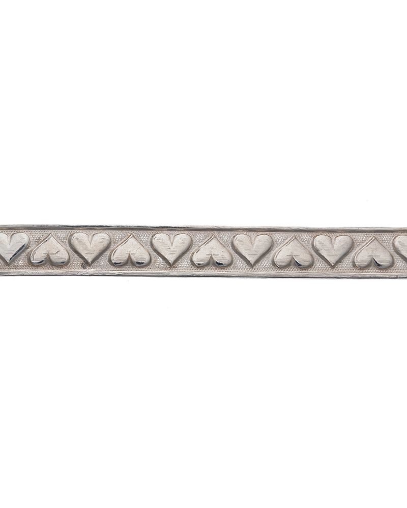 935 Silver Gallery Wire Ribbon with Hearts Design