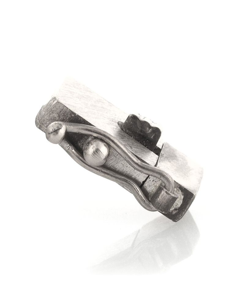 18K White Gold Box Clasp 6mm
