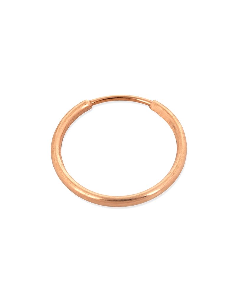 Rose Gold Filled Hoop Tube Earring 17mm 