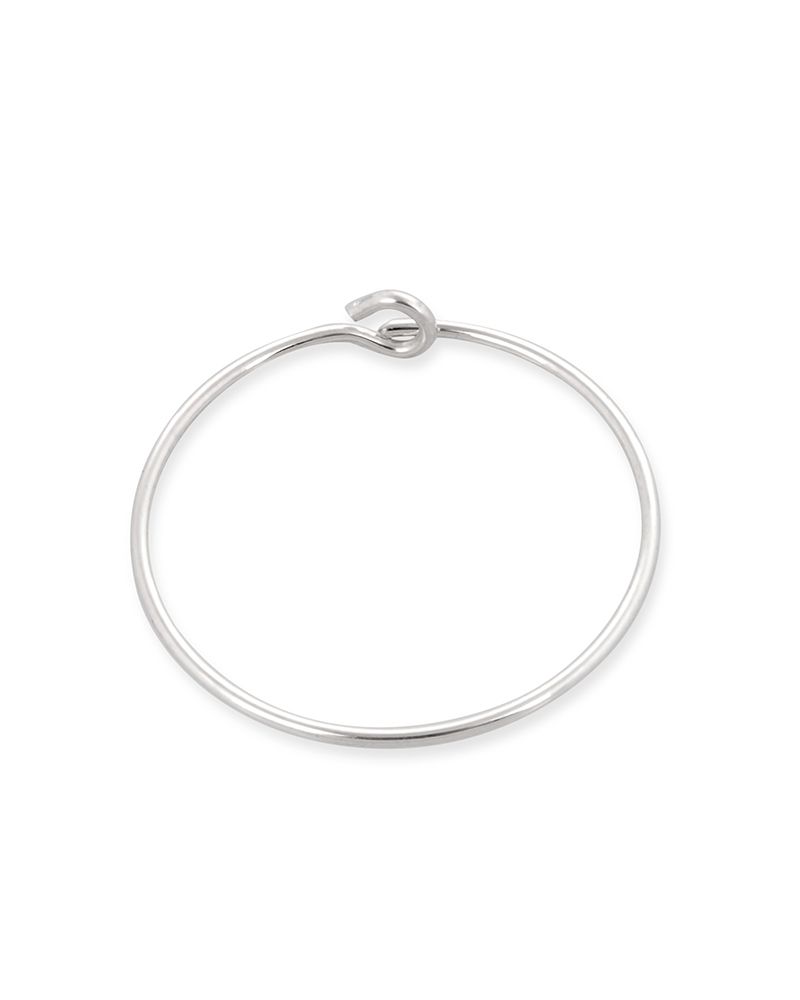 925 Sterling Silver Hoop Wire Earring 19mm 