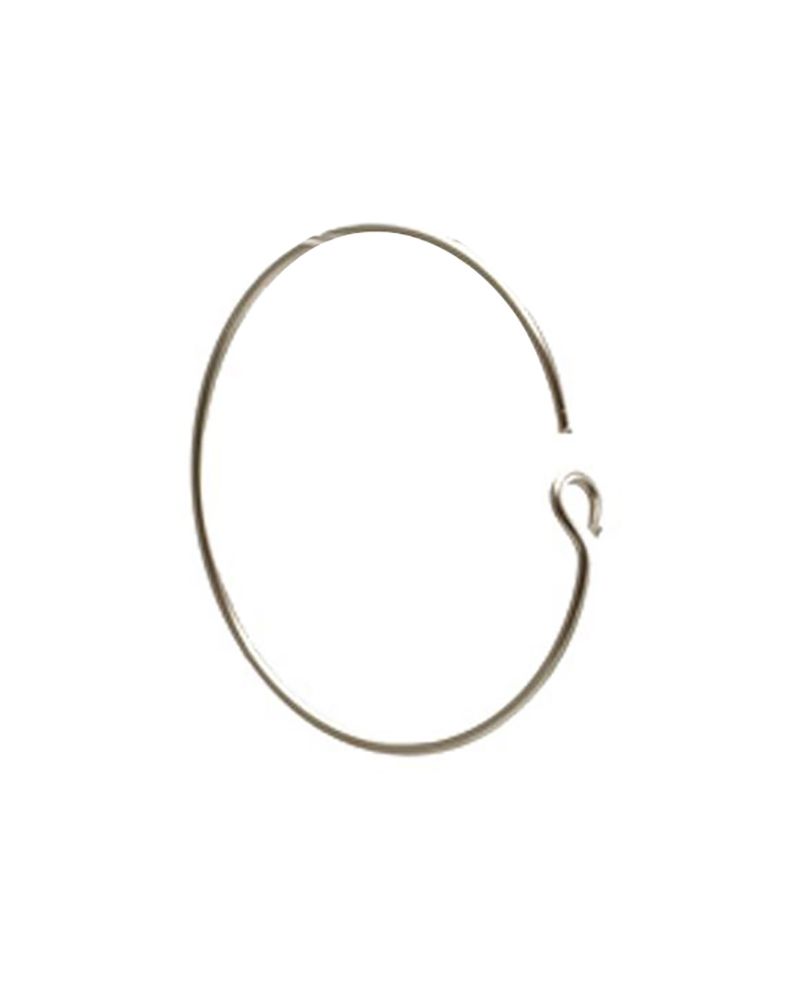 925 Sterling Silver Hoop Wire Earring 25mm  