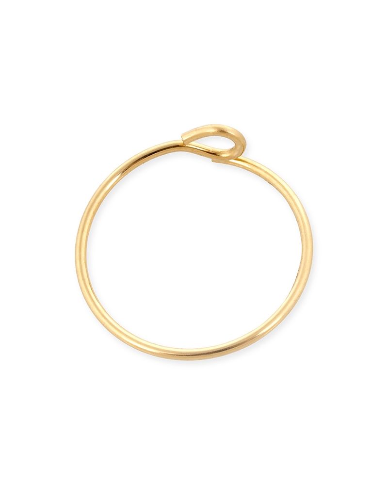 Yellow Gold Filled Hoop Wire Earring 12mm