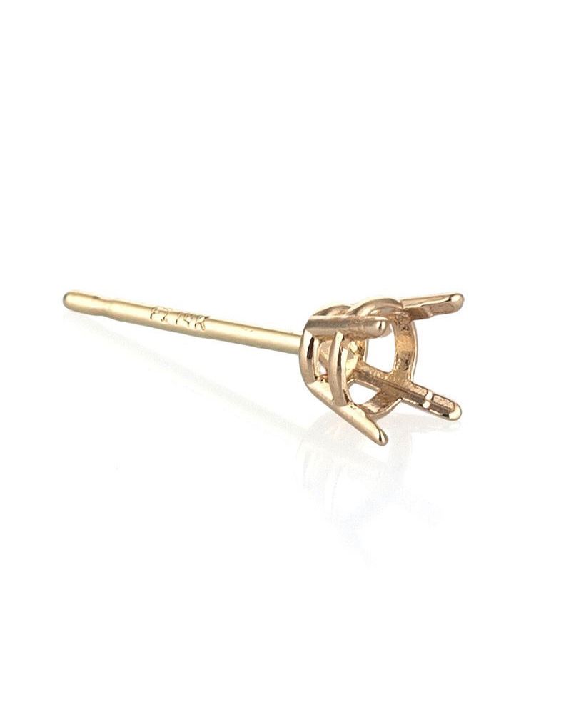 18Kw 4.4mm (36Pt) Basket Cast Earring 18Xye1020Kp