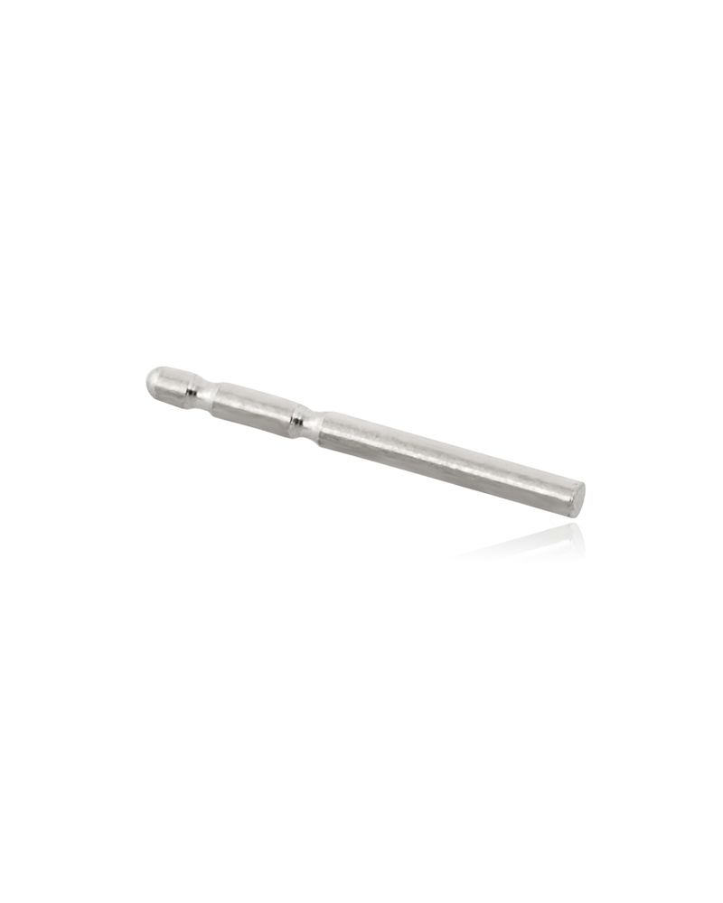 14K White Gold Post Double Notch 10mm (074Pmn19250075)