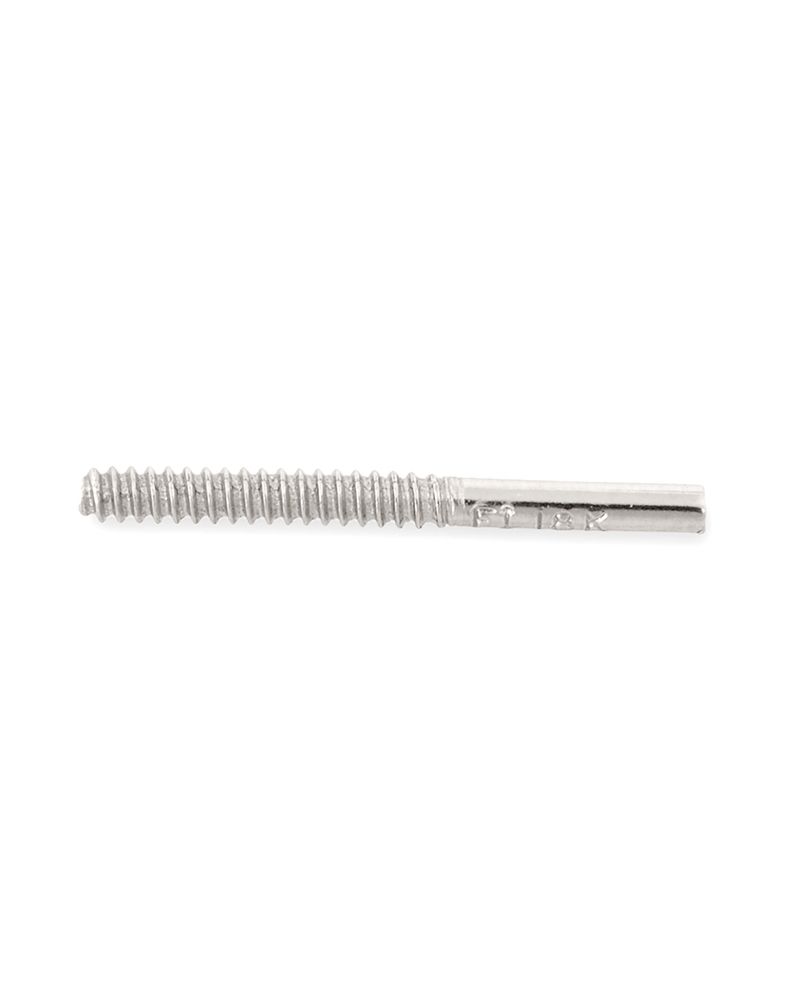 18K White Gold Threaded Post (90239-09Fe-H00)