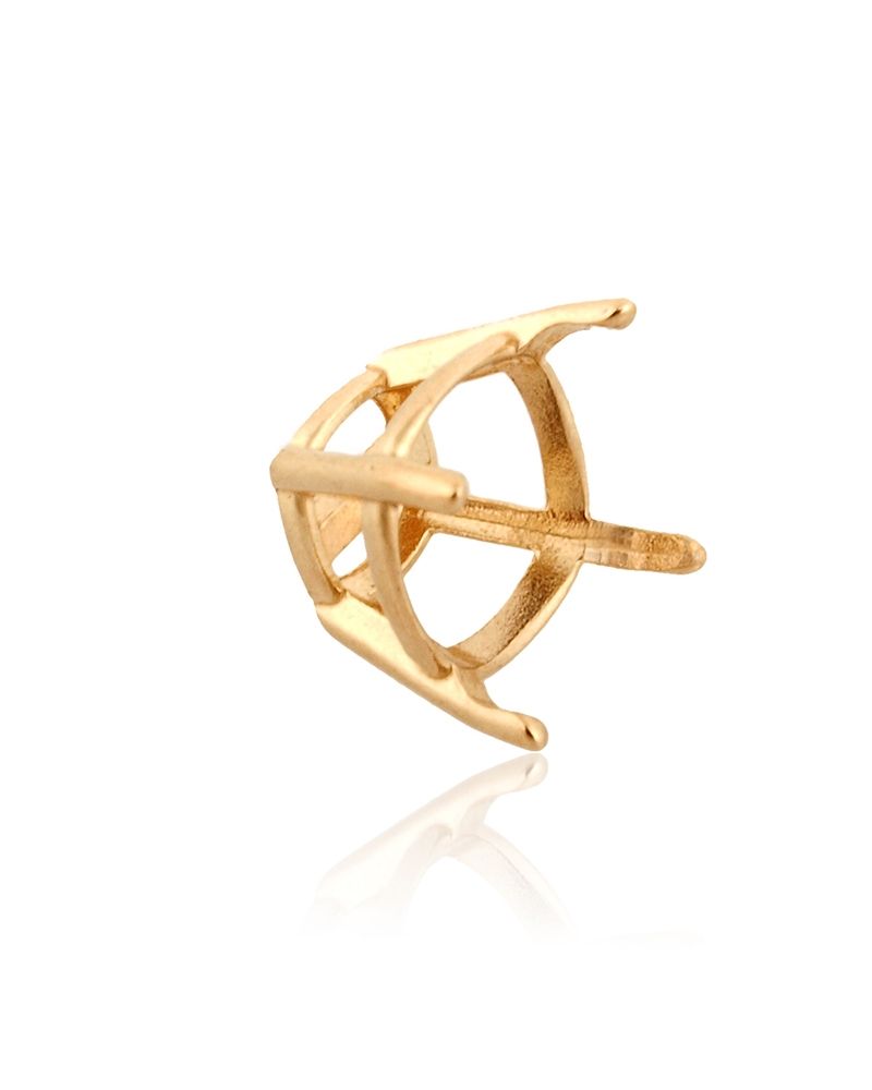 14K Yellow Gold Cushion 4-Prong W/Seats Basket75Pt (6mm) (41366-0200-000)