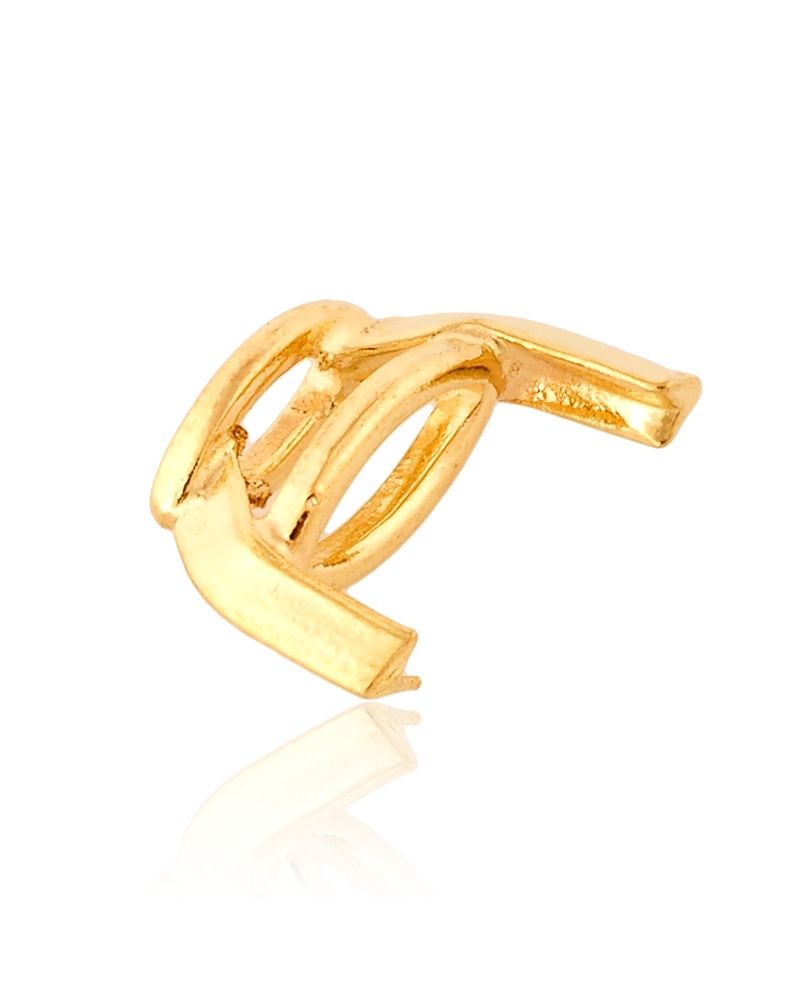 18K Yellow Gold 2 Prongs Marquize Basket Setting 2.8X5.3mm